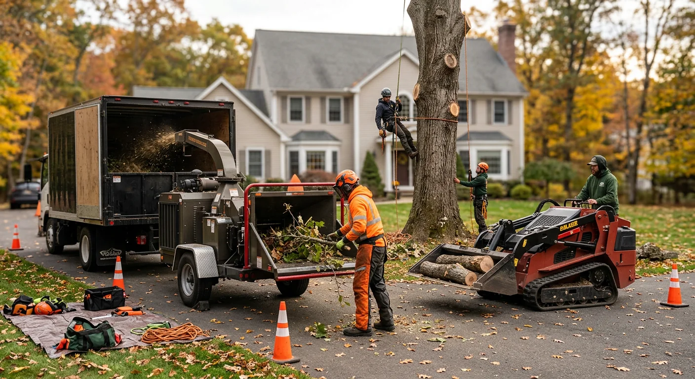 Finished Tree Service system setup by Shelton Tree Service Experts
