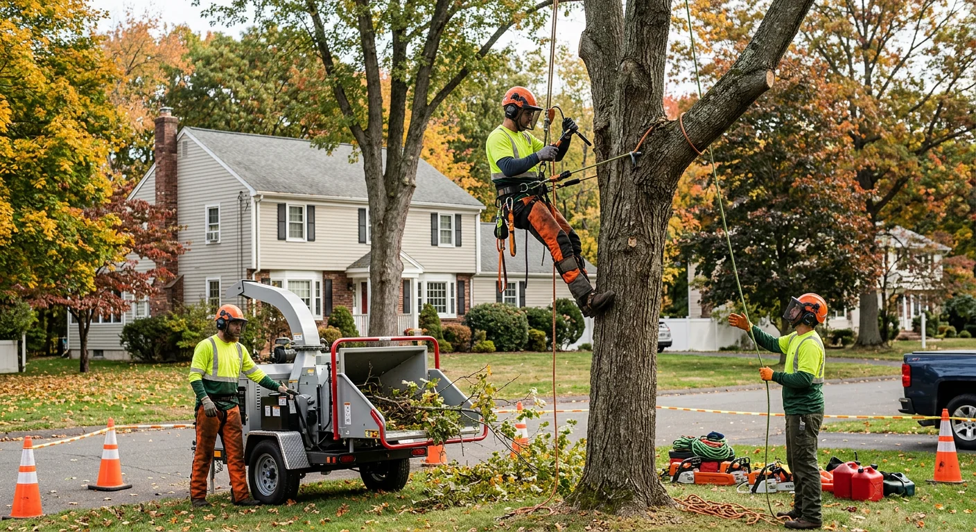 Shelton Tree Service Experts team completing a Tree Service service visit in Shelton, CT