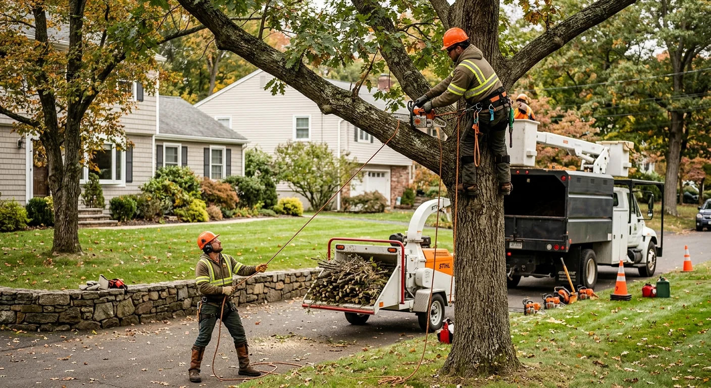 Shelton Tree Service Experts team completing a Tree Service service visit in Shelton, CT