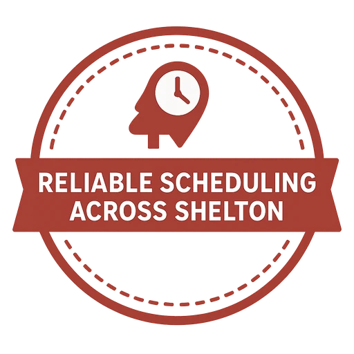 minimalist line icon of a calendar with a clock overlay, single color, flat design, transparent background