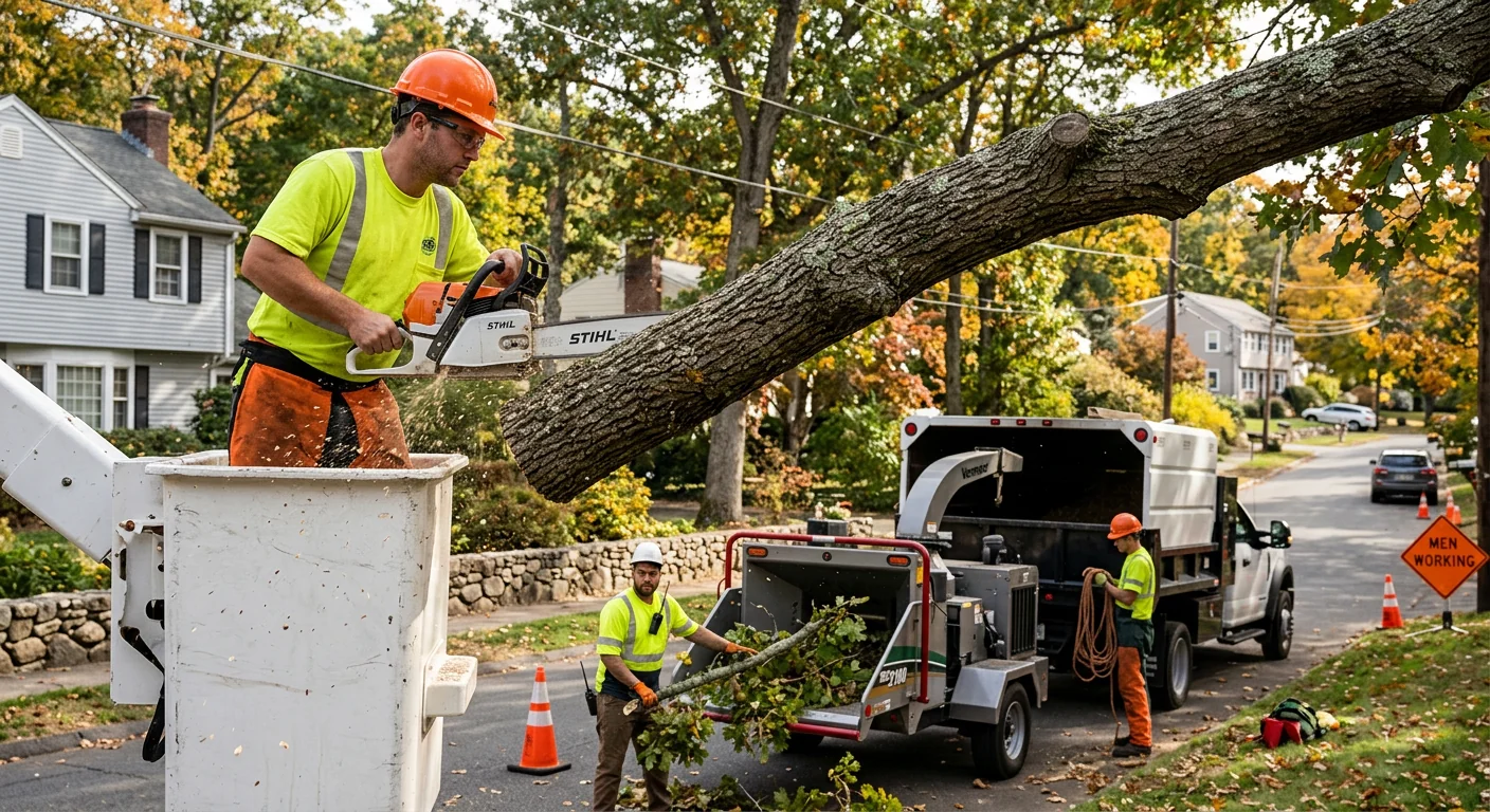 Crowded canopy with deadwood and crossing limbs on a Shelton residential property